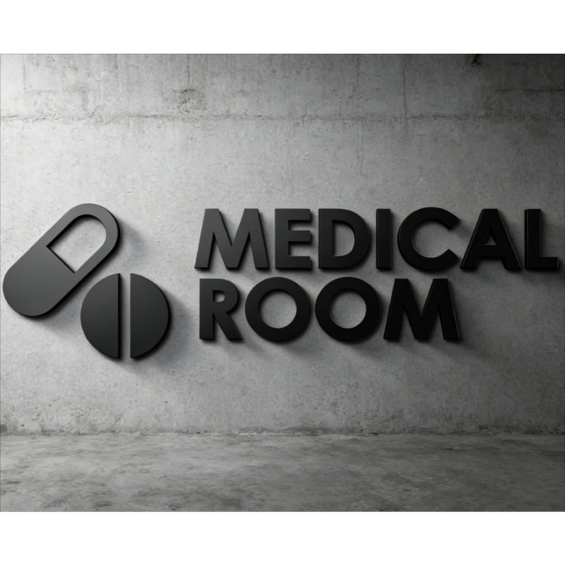 Health Wellness Office - Medical Room Sign - Acrylic 3D