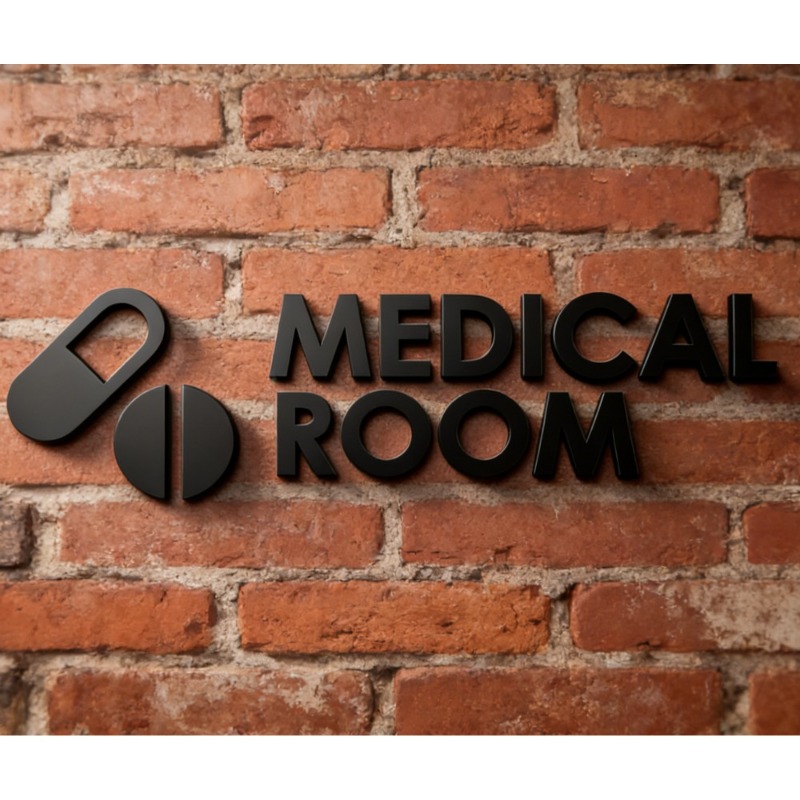 Medical Room Sign - Acrylic 3D - Health Wellness Office review and price