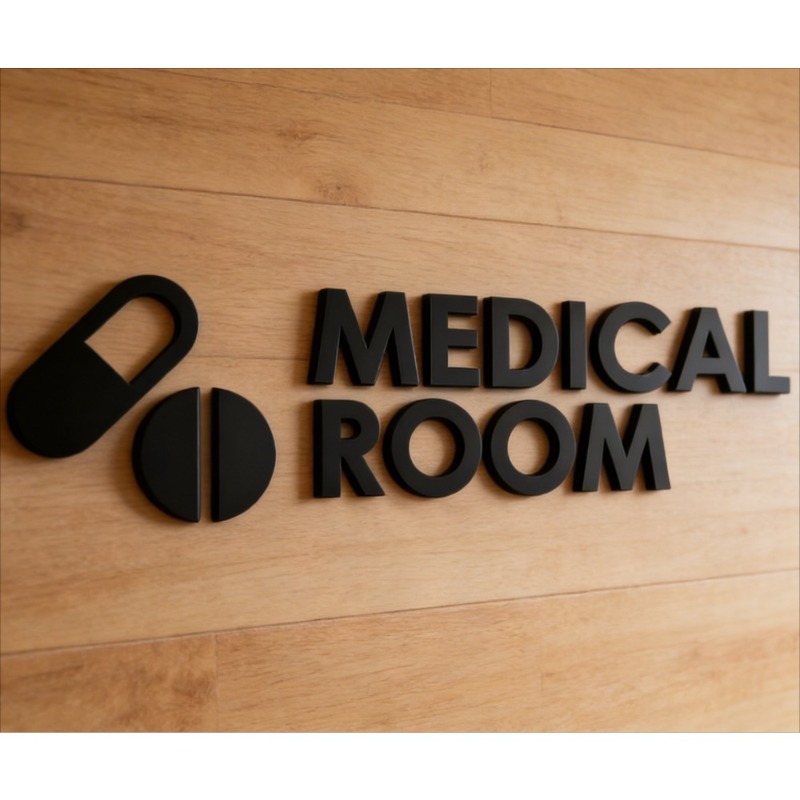Medical Room Sign - Acrylic 3D - Health Wellness Office review and price