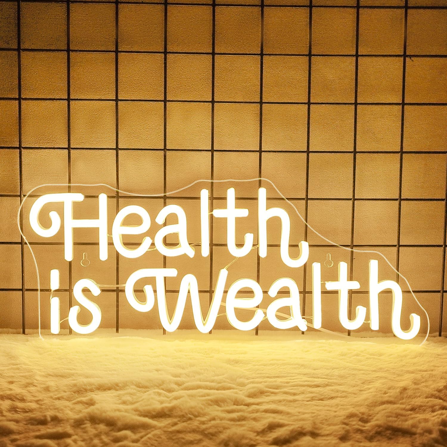 Health is Wealth Neon Sign USB - Health Wellness Office review and price