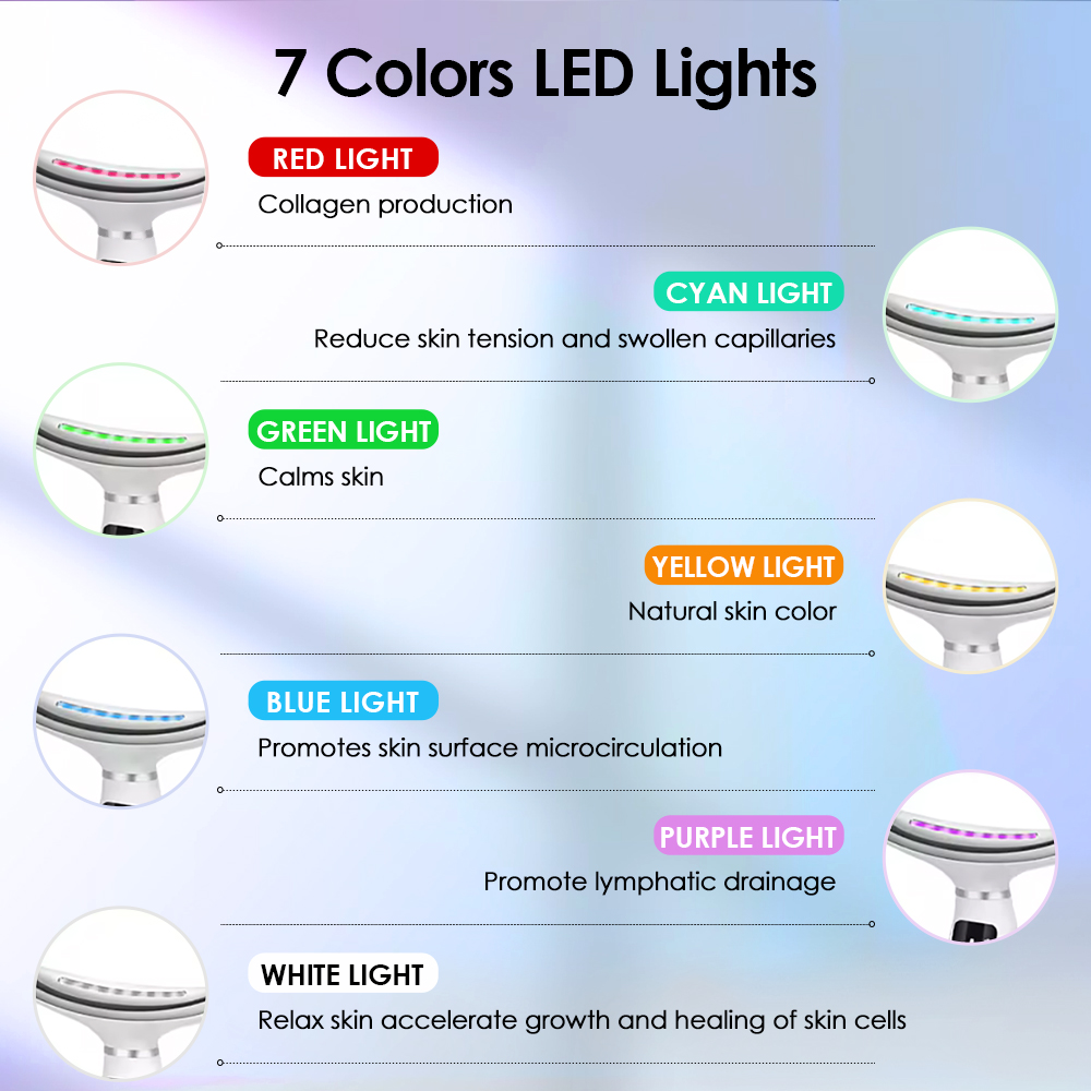 7 Colors LED Lights Face Neck  - Health Wellness Massage review and price
