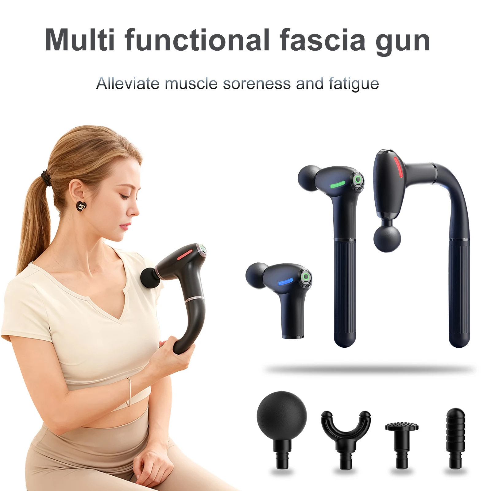 Mulit functional fascia gun wi - Health Wellness Massage review and price
