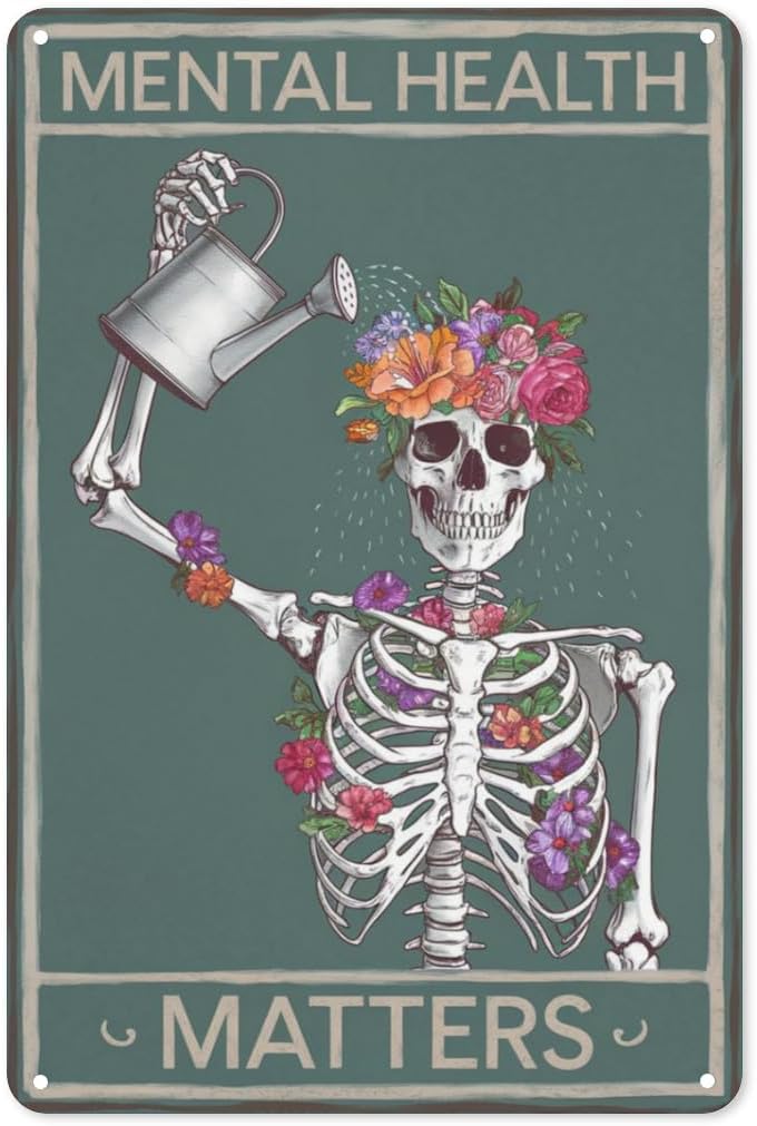 Gothic Wellness Tin Sign 8X12I - Health Wellness Office review and price